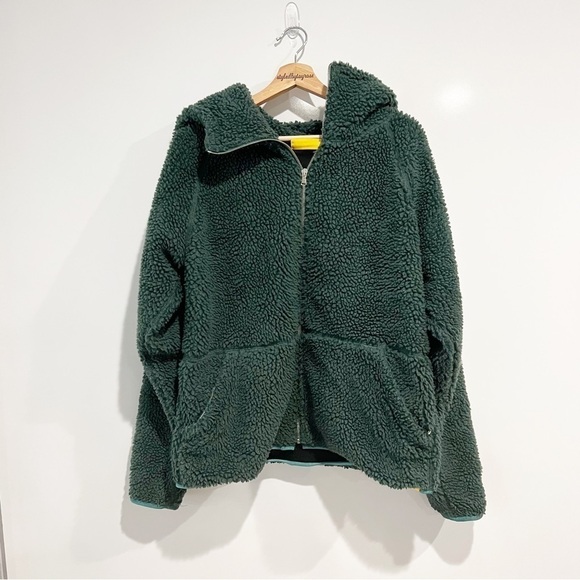 Yellow Label Co. Sherpa Zip Up Fleece Jacket Sweatshirt - Picture 9 of 9